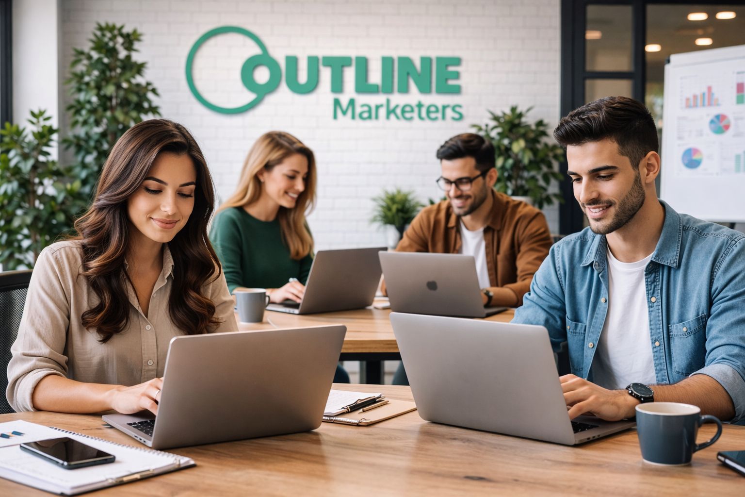 Marketing team in office